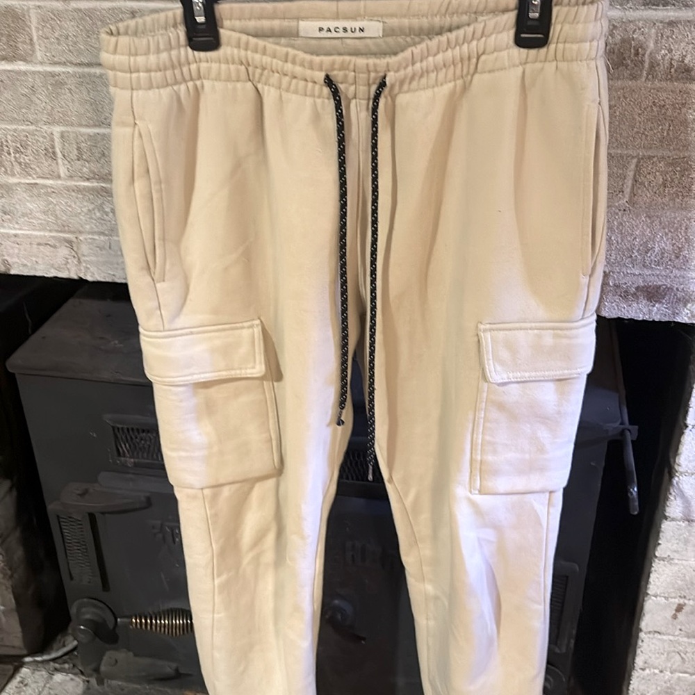 Cream PacSun joggers: M (men’s)